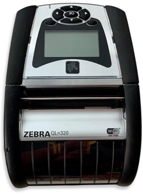 Zebra QLn320 Mobile Barcode Label Printer | Wireless Bluetooth and WiFi | 3 Inch, Direct Thermal, Belt Clip, Charger (Renewed)