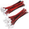 YIXISI 25 Pairs JST XH 2.54mm 2-Pin Male and Female Micro Connector Plug with 10cm 22AWG Electrical Wire