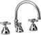 Paini Liberty Rubinetto Lavabo 3 Fori con Bocca Alta Orientabile Cromato - Scarico Automatico 11/4 + Piletta e Flessibili