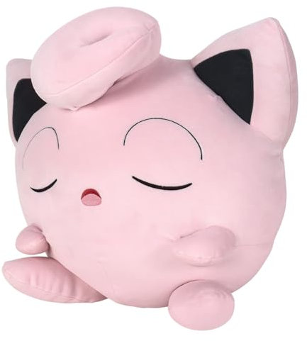 Pokémon PKW2554 - 45cm Schlafendes Plüsch - Pummeluff, offizielles Pokémon Plüsch