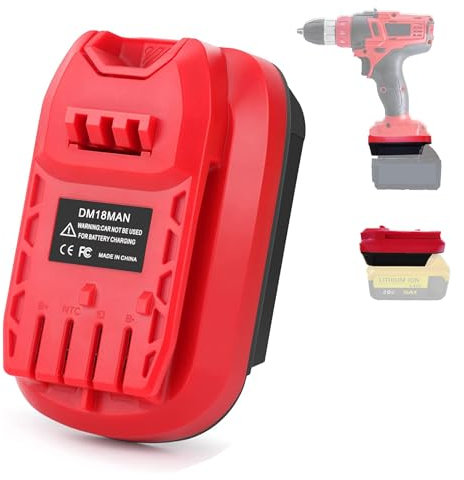 TPDL Adapter for Craftsman V20 Cordless Tools, Work on DeWalt 20V MAX XR/Milwaukee M18 Lithium Battery (Adapter Only)