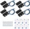 GUUZI 4 set Cablaggio Interruttore Magnetico Nero Sensore Porta da Incasso NO/NC Finestra Nascosta Contatto Reed per Controllo Accessi Sostituisci Sistema di Allarme