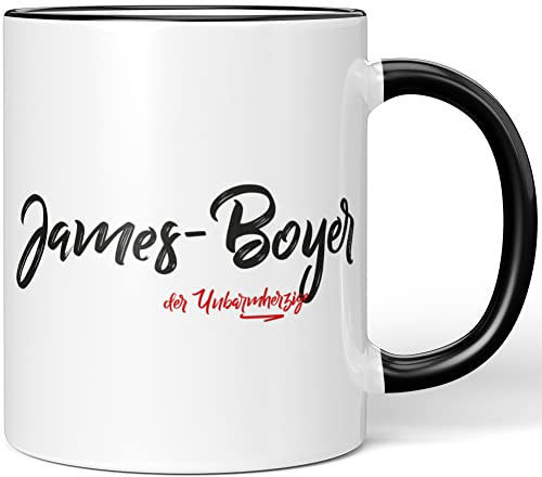 JUNIWORDS Tasse, James-Boyer, der Unbarmherzige, Schwarz (5247624)