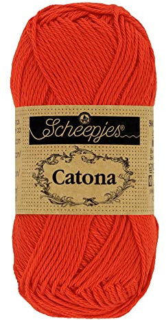 Scheepjes - Scheepjes Catona 390 Poppy Rose Yarn - 10x10g
