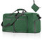 CORIOS Reisetaschen Duffle Bag für Herren/Damen 85L Faltbare Sporttasche Fitnesstasche Schwimmtasche Handgepäck Kabinenreisetasche Weekender Übernachtung Tasche Trainingstasche Dunkelgrün