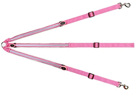 Luminous Equestrian Breast Strap, LED Adjustable Horse Breastplate and Horse Tack Accessories (Pink strap, Pink light)