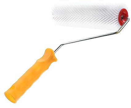 DOITOOL 1 Stück Rolle Silikon Pinsel Farbe Für Holz Silikon Rakel Wandroller Pinsel Wandmalerroller Farbroller Pinsel Selbstnivellierend Stachelwalze Estrich Stachelwalze Kunststoff