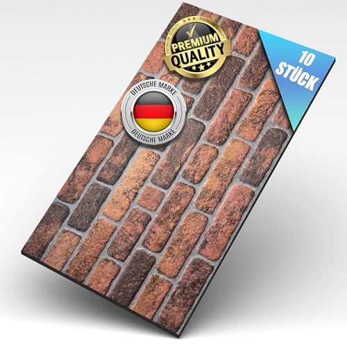 AS Country Stone® Wandverkleidung Steinoptik | 100x50x2 cm | 3D Effekt Wandpaneele Steinoptik für Küche und Wohnzimmer | Innen- und Außenbereich - Steinoptik Styropor - 3D Wandpaneele | 10 Stück |