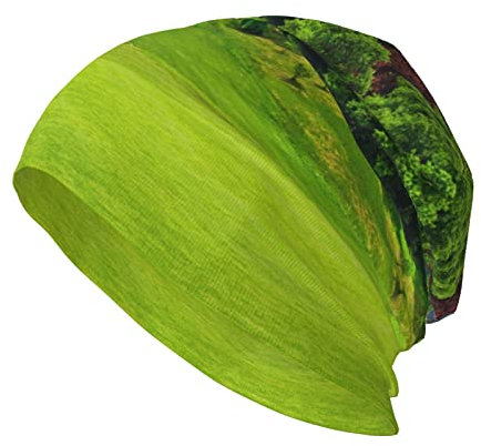 KIROJA Weihnachtsbäume Beanie Mütze Erwachsene Totenkopf Kappe Ostern Beanie Geschenk Mütze Strickmütze Brimless Hat Strickmütze für Damen Herren, Vancouver Golfplatz, Einheitsgröße