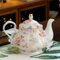 SOREZE Teiera Inglese Britannica da 400 ml con Base riscaldante in Porcellana, Set di teiere con fornello in Ceramica