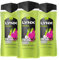 Lynx 3-in-1 Shower Gel Epic Fresh 12 Hours of Long Lasting Refreshing Fragrance Body Wash with Plant-Based Moisturisers for Men for Naturally Soft Skin 500ml, 3 Pack