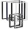 HOLZBRINK Tischbeine Metall Grau | Tischkufen/Tischgestell für Couchtisch, Esstisch, Schreibtisch, Sitzbank | 2 Stück Möbelfüße 80 x 72 cm