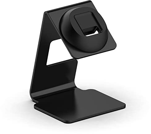 SMYAOSI Supporto Compatto per Xiaomi Redmi Watch 4/Xiaomi Band 8 Pro, compatibile con la modalità Nightstand, kickstand con slot integrato per Cavi per Redmi Watch 4/Xiaomi Band 8 Pro (Nero)