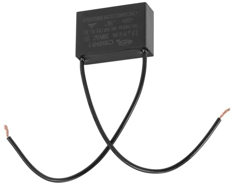 MACHSWON Ceiling Fan Capacitor with 2 Wires Metalized Polypropylene Film Capacitors CBB61 2.5uF 250V AC 50/60Hz Cylinder 37x24x13mm 40/85/21,1 PCS