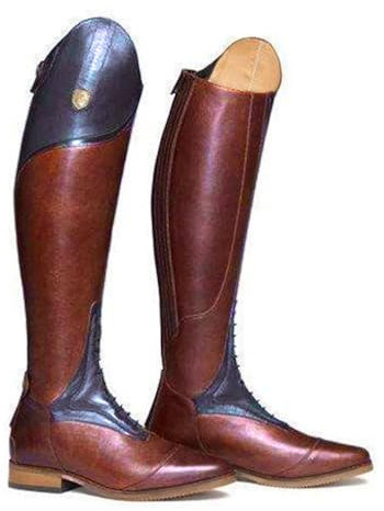 ORANDESIGNE Stivali da Equitazione da Uomo Stivali Lunghi Stile Western al Ginocchio Unisex 43 EU