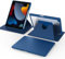 CACOE Funda Compatible con iPad 9a Generación 8a / 7a Generación，con Soporte para Pencil, Carcasa Soporte Rotación de 360 Grados Protectora Respaldo Clara, Mar Azul