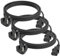 FIRMERST 3 Pack 3 Metre 3 Pin UK Power Cable for Computer IEC320 C13 to BS 1363,Black