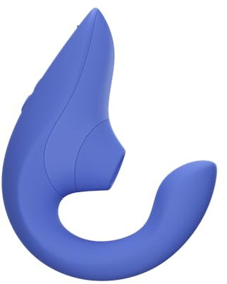 Womanizer Blend Dual-Stimulator Rabbit-Vibrator - Pleasure Air Klitoris-Stimulation - 2in1 G-Spot-Vibrator & Klit-Sauger - Sexspielzeug für Frauen und Paare - Wasserdicht & Wiederaufladbar - Blau