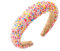 Breiter Haarreifen Damen Glitzer, Haarreifen Mädchen, Bonbonfarbenes Haarband, Haarreif Damen, Glitzer Haarreif Rosa, Haarreifens Breit, Breites Haarband Schminken, für Frauen Mädchen