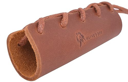 Leather Axe Handle Guard Cover Hatchtet Handle Collar, Garden Pick Protection Holster (Brown-Axe Collar04)