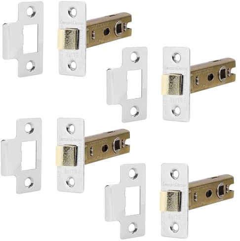 Decoranddecor Door Latches for Internal Door 64mm 4 Pack Polished Chrome