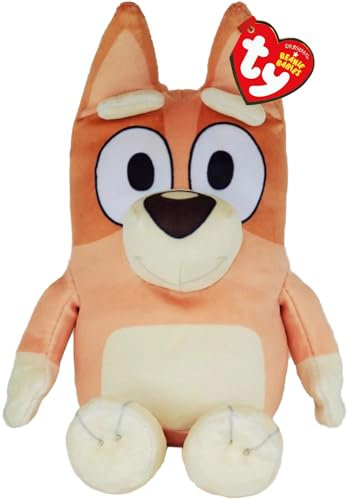 TY Bluey Bingo Weiches Plüschtier für Kinder, Teddybär-Sammelplüsch, gefülltes Kuscheltier für Baby, offizielle Beanie Babies Reihe, Plüschtiere für Kinder