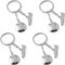 PNPGDYK 4 Pièces Argenté Porte Clé Ballon de Foot Mini Porte Clef Football Métal Porte-Clés de Football Personnalisé pour Supporters, Sportifs, Joueurs, Les Amateurs de Football