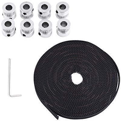 3D Printer Kit Set 2GT Timing Pulley Bohrung 8mm 5Meters Belt Wide 6mm 16 Schrauben Hochwertiges Zubehör Für 3D Drucker Projekte