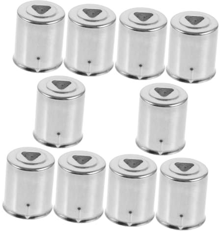 VOSAREA 10pcs Sturdy Iron Microwave Magnetron Caps Triangular Hole Magnetron Caps Microwave Parts Oven Accessories for Replacement