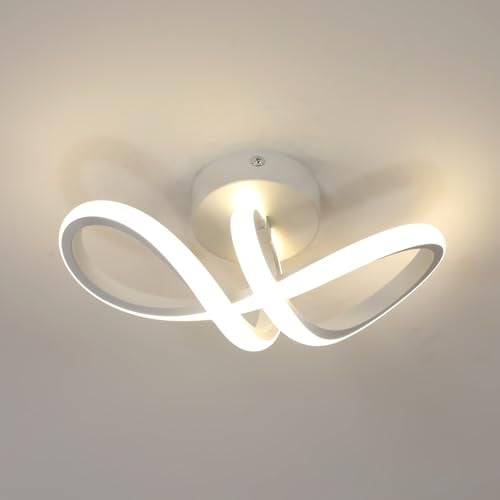 Pheashine Plafoniera LED Soffitto Moderna, 20W 2500LM in Alluminio