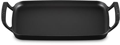 Le Creuset Alpine Outdoor Collection - Plancha rectangular de hierro fundido esmaltado, 40 cm