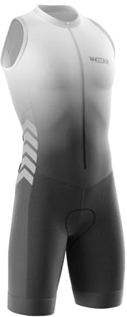 Combinaison Triathlon Homme Sans Manches avec Peau Fine et 3 Poches