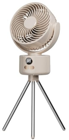BommFu Camping Fans For Tents,Rechargeable Fan Camping | With Tripod Legs Quiet Cooling Wind Blower Folding For Tent Beach Bedroom
