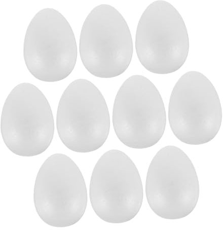 CLISPEED 10stücke Teiliges Schaum-Eier Modelle Für DIY Ostern Dekoration Zu Bemalende Modelle Für Kreative Bastelprojekte Und Unvergessliche Fotos Mit Freunden