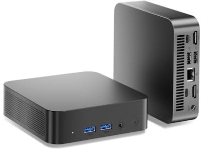 chatreey T9H N150 Mini PC (Up to 3.6GHz, 4C/4T) 16GB + 512GB, Micro Desktop PC Supports Windows 11 Pro, Mini Computer with 4K Triple Display/WiFi 6/BT 5.2 for Office Business (16GB DDR4+512GB SSD)