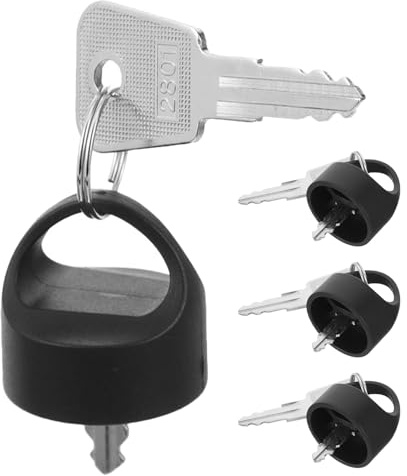 Ciieeo 4sets Elderly Mobility Scooter Key Replacement Caps for Electric Scooter Ignition Security Accessory