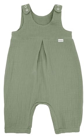 maximo GOTS BABY-Overall, Musselinstoff, Windelöffnung Musselin