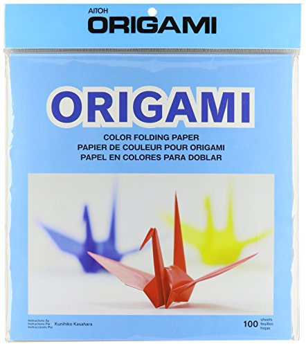 Aitoh Origami Paper 9.75X9.75 100/Pkg, Assorted Colors