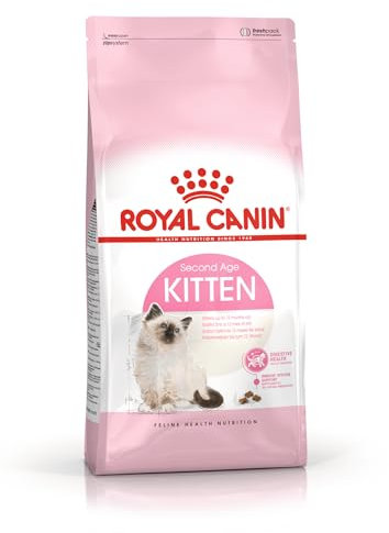 Royal Canin Kitten Croquettes | 400 g | Alimento completo para gatitos de hasta 12 meses | Para favorecer el sistema inmunitario, la digestión y el desarrollo cerebral