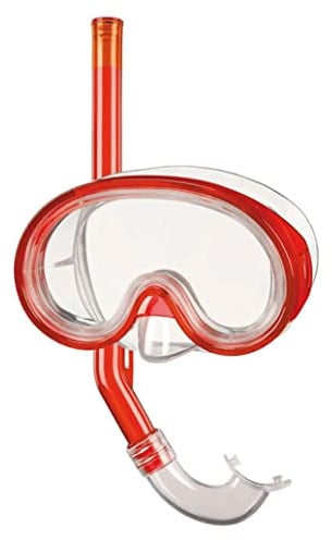 Beco 99005 Unisex Jugend Maske Schnorchel Set One Size Rot