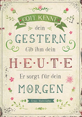 Segensart Gott kennt Dein Gestern. - Postkarte