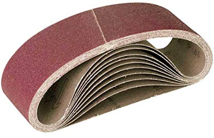 MioTools Fox Schleifbänder 303 x 40 mm (10 Stk.) K36 | f. Handbandschleifer, Normalkorund