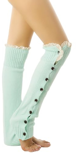 iB-iP Women's Ballet Dancer Fashion Button Stretch Leg Warmer