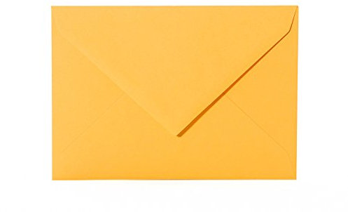 Paper24 je 25 Briefumschläge 140x190 mm Gelb-Orange
