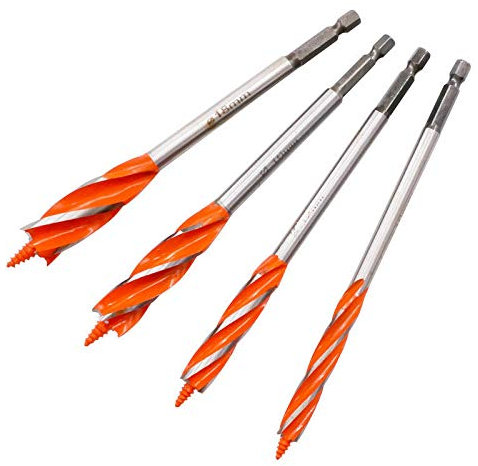 Lot de forets hélicoïdaux pour le travail du bois - 25 mm - Tige hexagonale - 25 mm