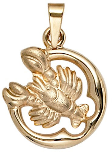 Jobo Sternzeichen-Anhänger Krebs aus 9 Karat 375 Gold