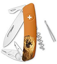 SWIZA TT03 Roi Lion Couteau Suisse Adulte Unisexe, 75mm