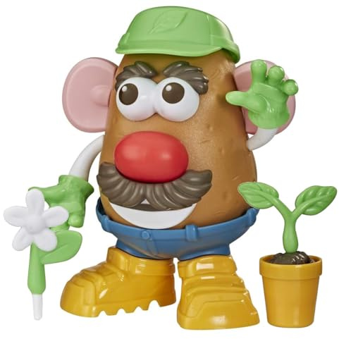 Potato Head Mr Goes Green, 15 Parts and Pieces Made with Plant-Based Plastic, Kids Toys