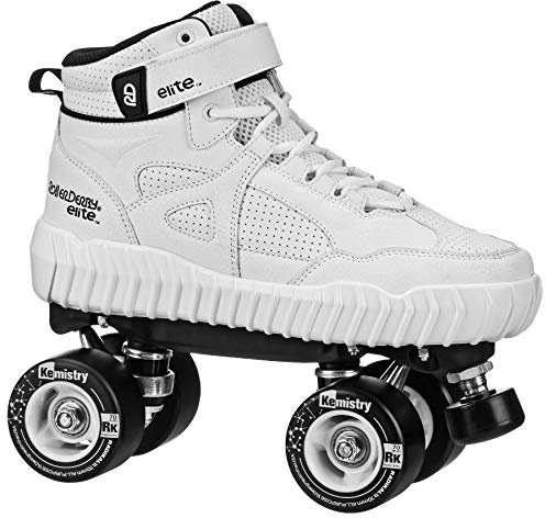 Roller Derby Elite Glidr Sneaker Skate, Weiß/Schwarz, Größe 38/39
