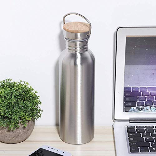 Bouteille Isotherme 750 Ml en INOX, Bouteille Thermo Vacuum Bouteille d'eau Portable Réutilisable de Sport et Voyage pour Cyclistes Coureurs Randonneurs Amateurs de Plage Pique-niques Camping